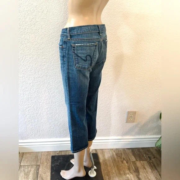 CITIZENS OF HUMANITY Y2K Women’s ‘Kelly #063 Cropped Stretch Low-Waist Jeans’ - Picture 6 of 10